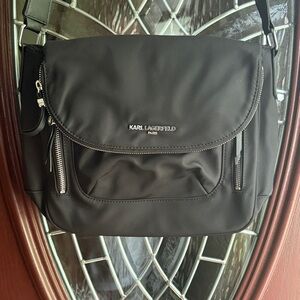 Karl Lagerfeld Black Messenger Bag